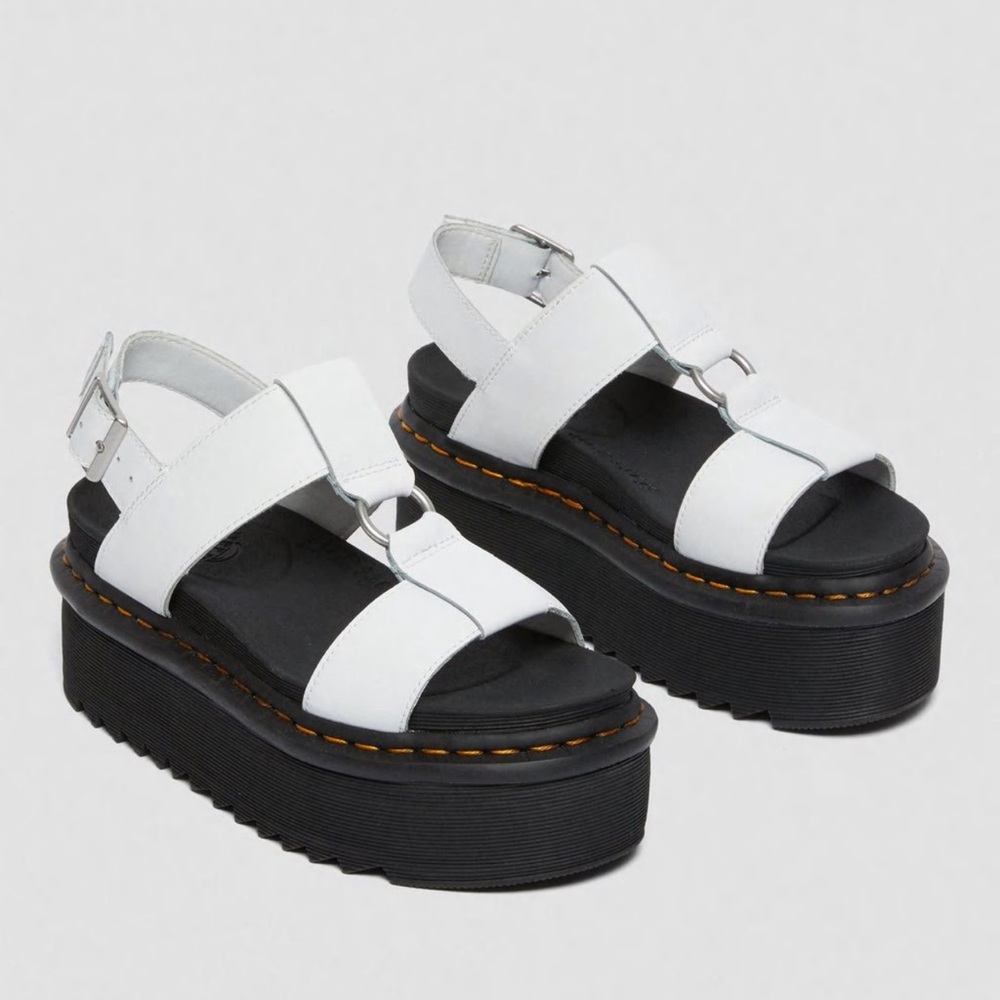 FRANCIS LEATHER PLATFORM STRAP SANDALS